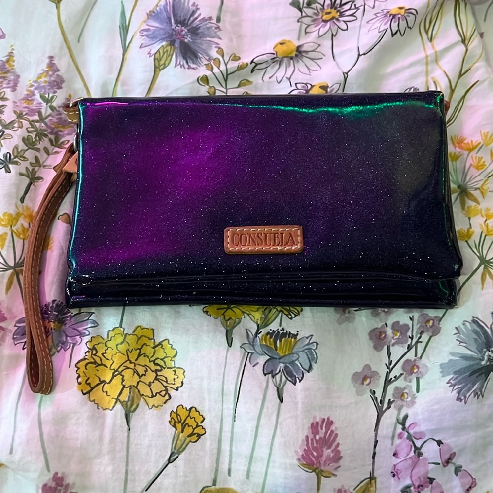 Sparkly blue Consuela hand bag